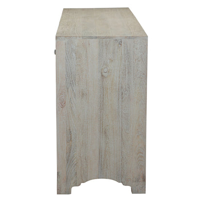 71" Carved Heirloom White Mango Dresser