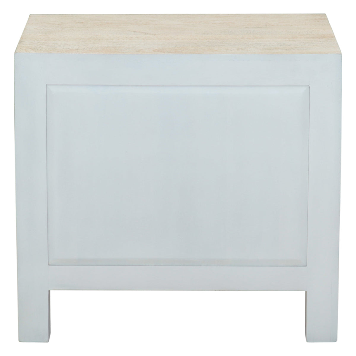 26" Carved Heirloom White Mango Nightstand