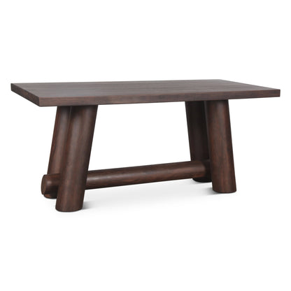 80" Vinegar Acacia Wood Gathering Table
