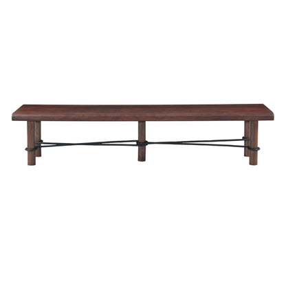 80" Vinegar Acacia Bench