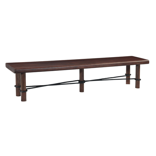 80" Vinegar Acacia Bench