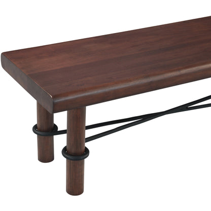 80" Vinegar Acacia Bench