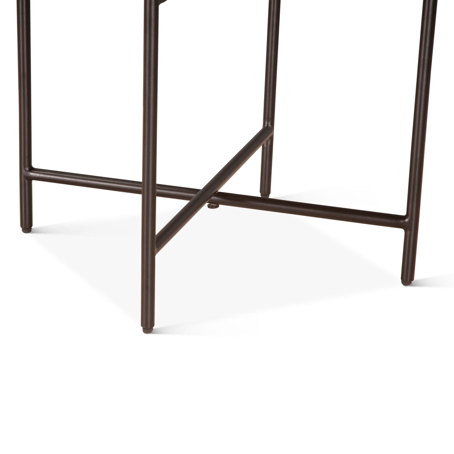 29" Matte Black Wood Nesting Tray Tables