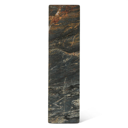 60" Lava Marble and Dark Mango Wood Console Table
