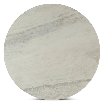 36" White Travertine and Light Mango Coffee Table