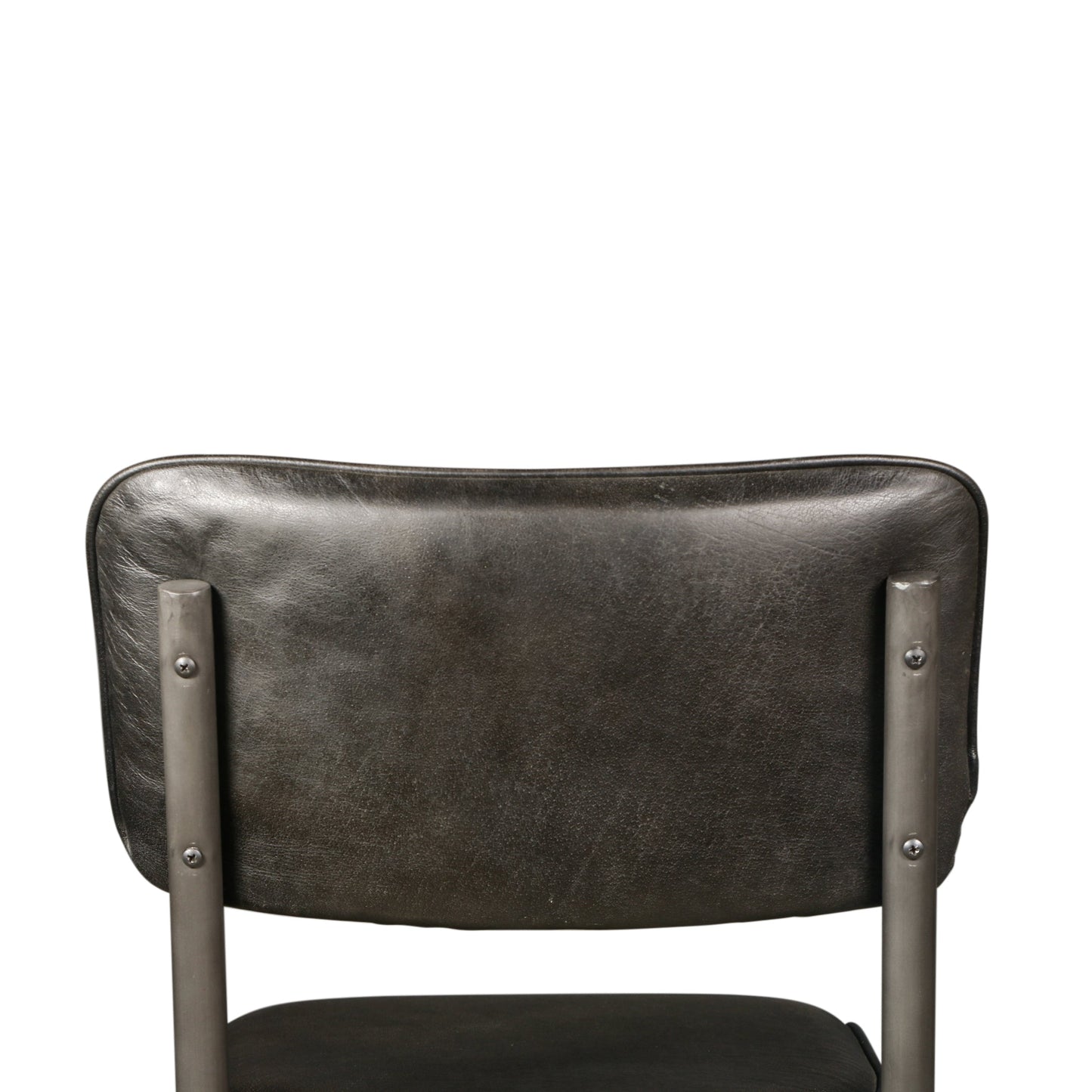 17" Ebony Leather Dining Chair