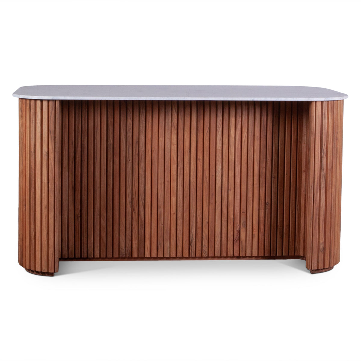 68.5" Natural Acacia Kitchen Island Table