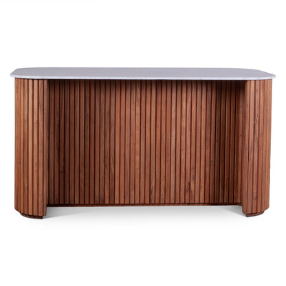 68.5" Natural Acacia Kitchen Island Table