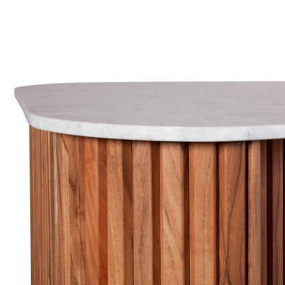 68.5" Natural Acacia Kitchen Island Table