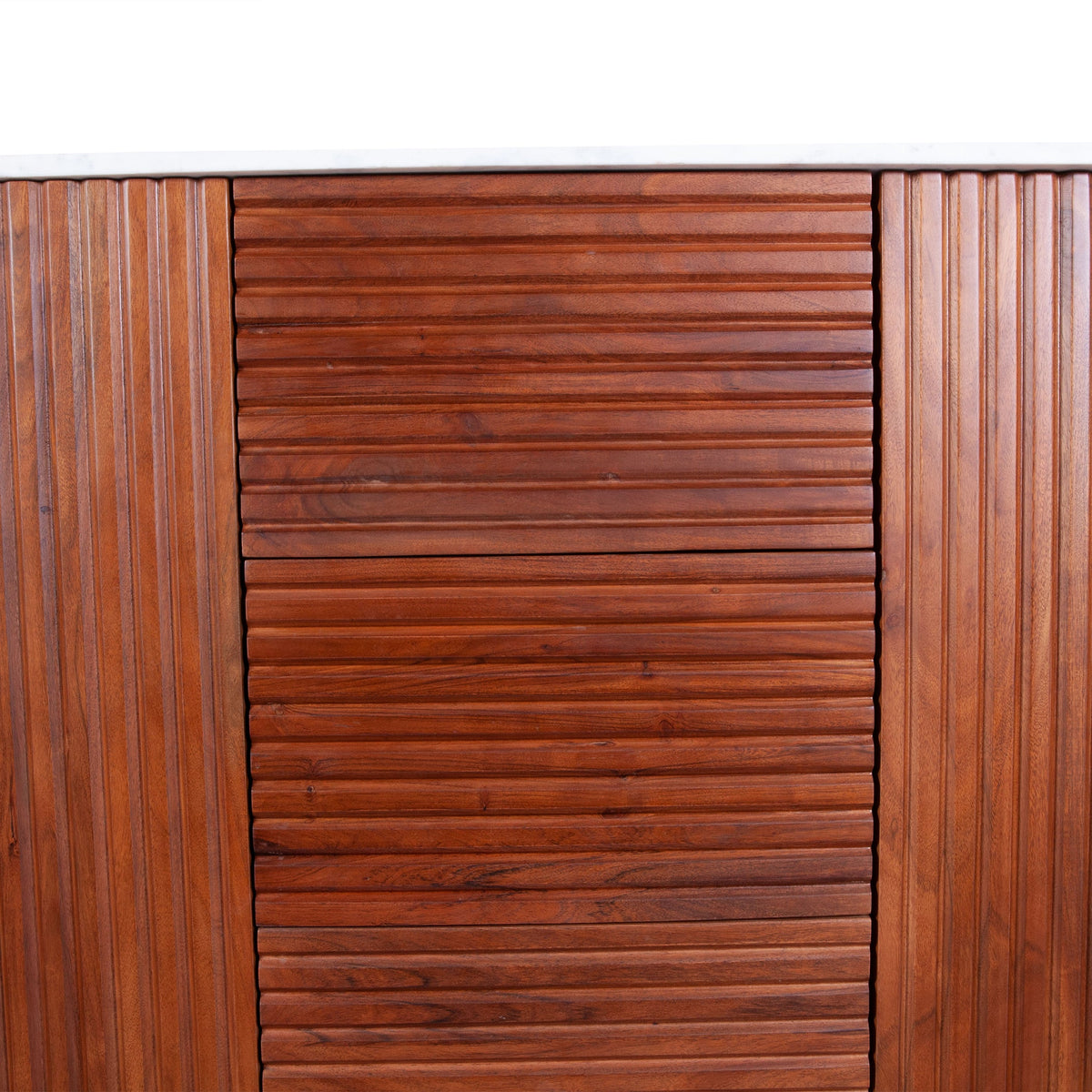 68.5" Walnut Brown Kitchen Island Table