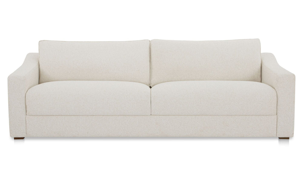 91" Flecked Oat Upholstered Sofa