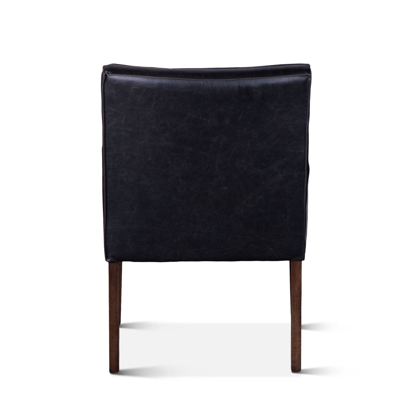 23" Black Eco Leather Dining Armchair