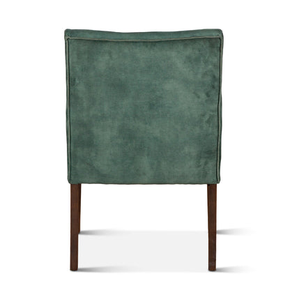 23" Green Velvet Dining Armchair