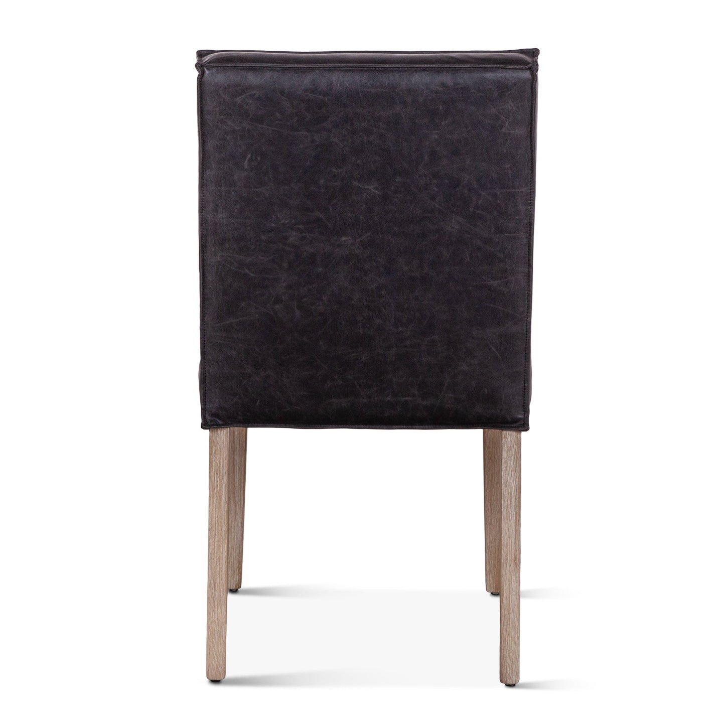 17" Black Eco Leather Dining Chair