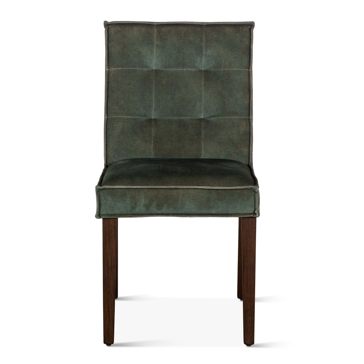 17" Green Velvet Dining Chair