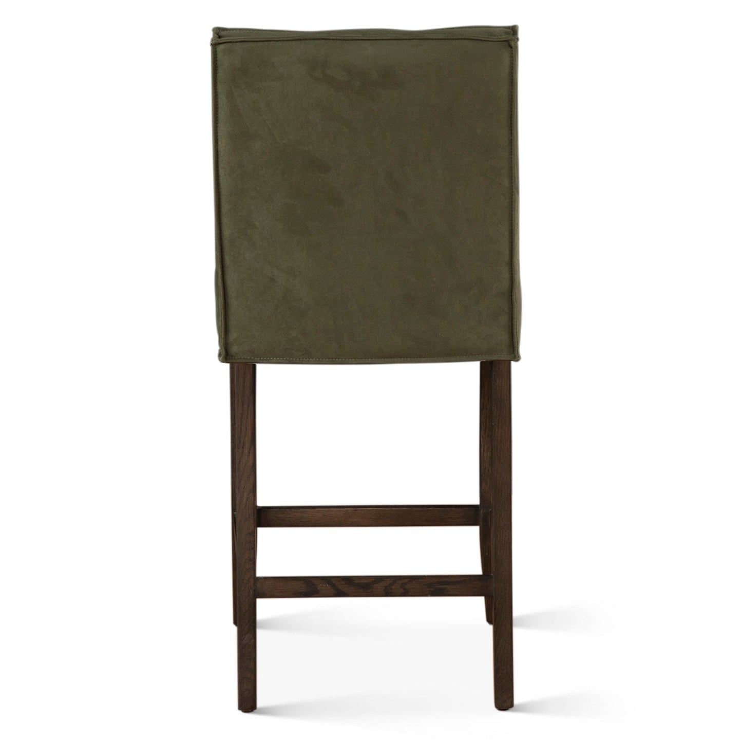 18" Green Eco Suede Counter Chair