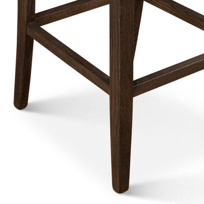 18" Green Eco Suede Counter Chair
