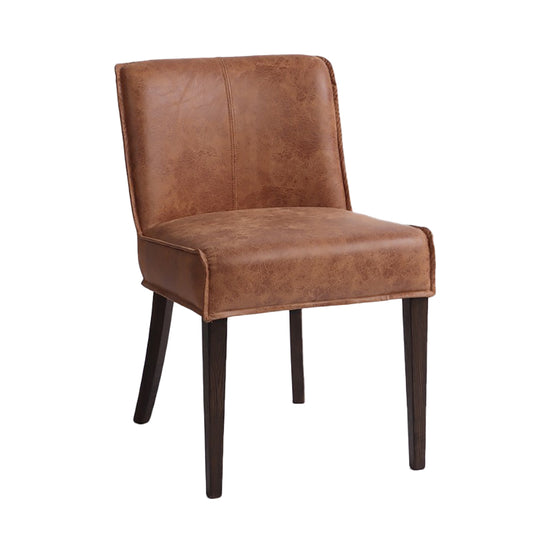 19" Dining Chair in Tan Leather