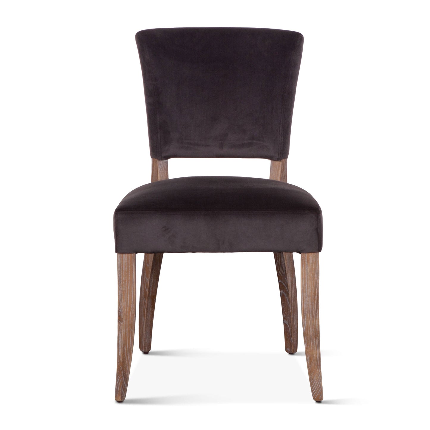 20" Asphalt Velvet Dining Chair
