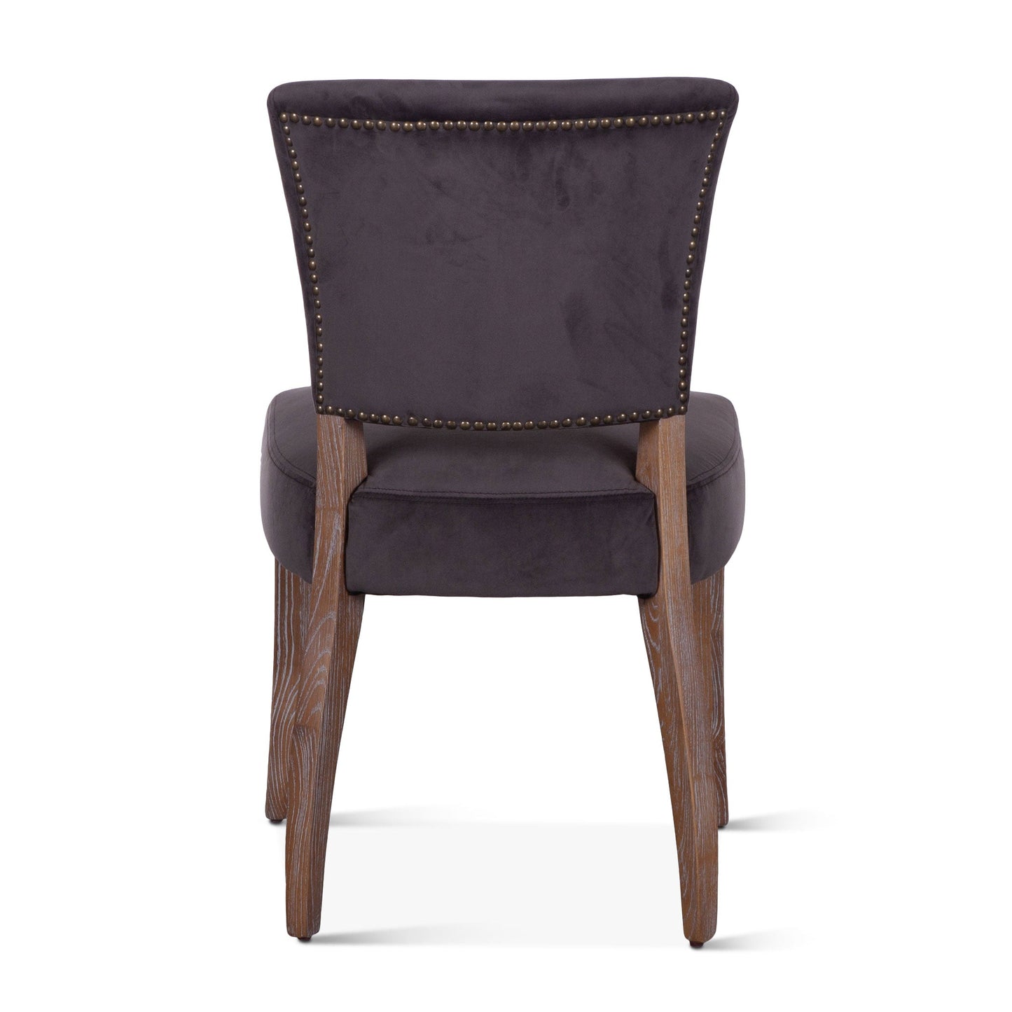 20" Asphalt Velvet Dining Chair