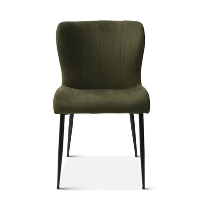 20" Dining Chair in Green Eco Suede
