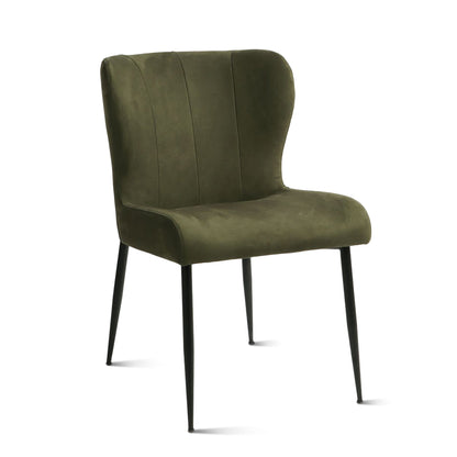 20" Dining Chair in Green Eco Suede