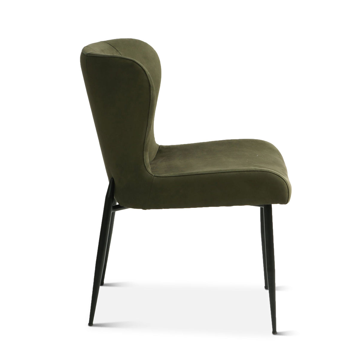 20" Dining Chair in Green Eco Suede