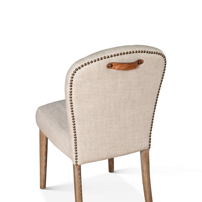 18" Dining Chair in Beige Linen