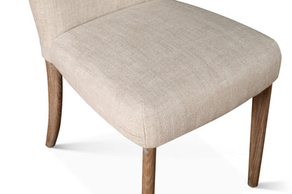18" Dining Chair in Beige Linen