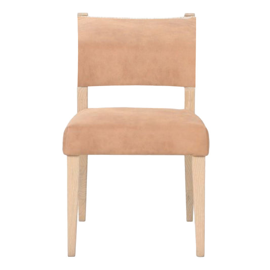 20" Antique Leather Dining Chair