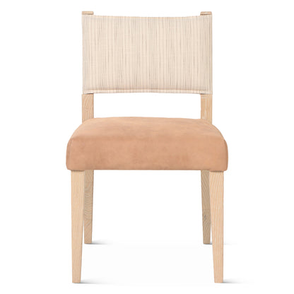 20" Durango Linen Leather Dining Chair