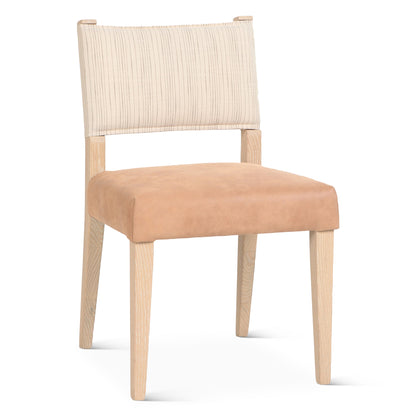 20" Durango Linen Leather Dining Chair