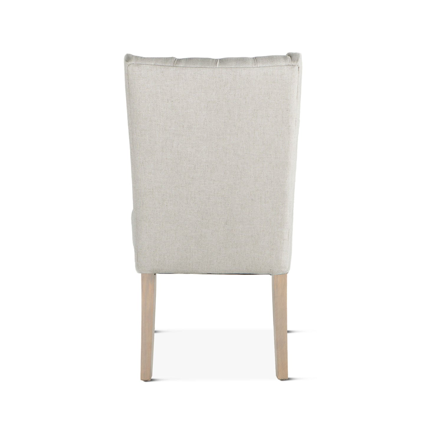 20" Off-White Linen Tufted Dining Chair