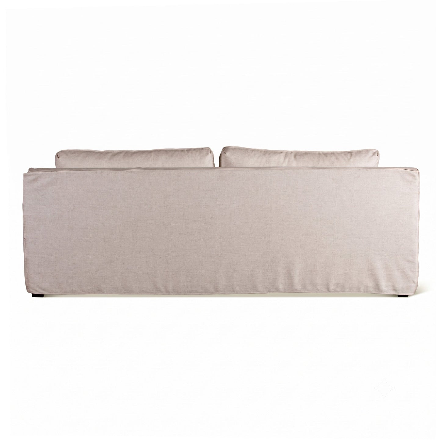 87" White Linen Slipcovered Sofa