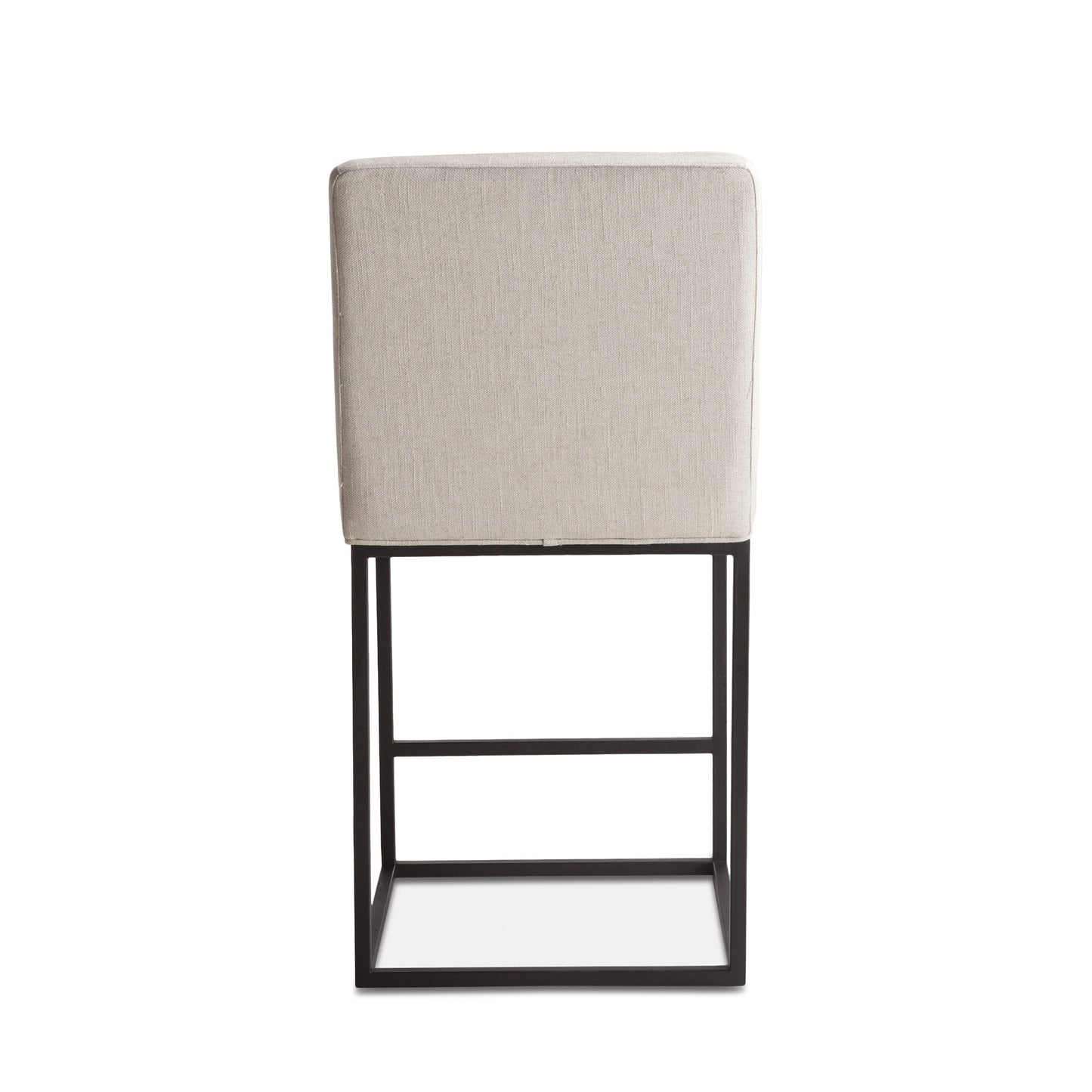 20" Off-White Linen Upholstered Counter Chair