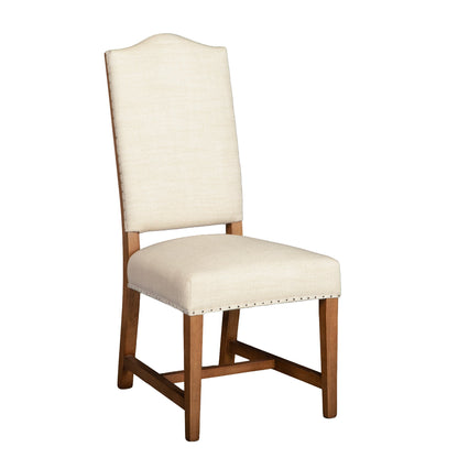 21" Natural Linen Dining Chair