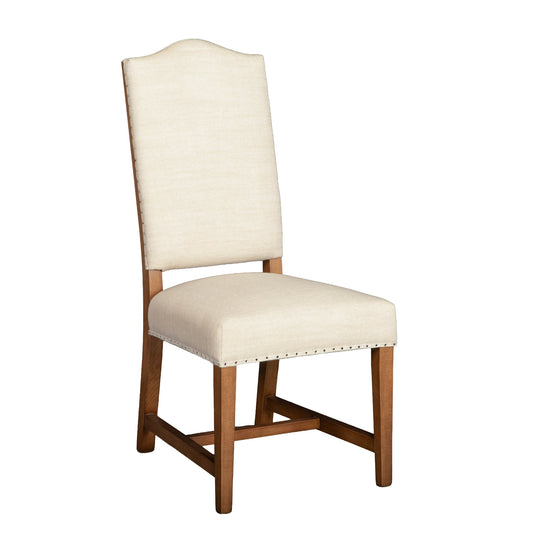 21" Natural Linen Dining Chair