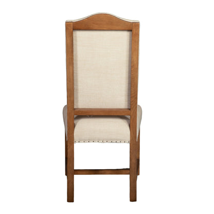 21" Natural Linen Dining Chair