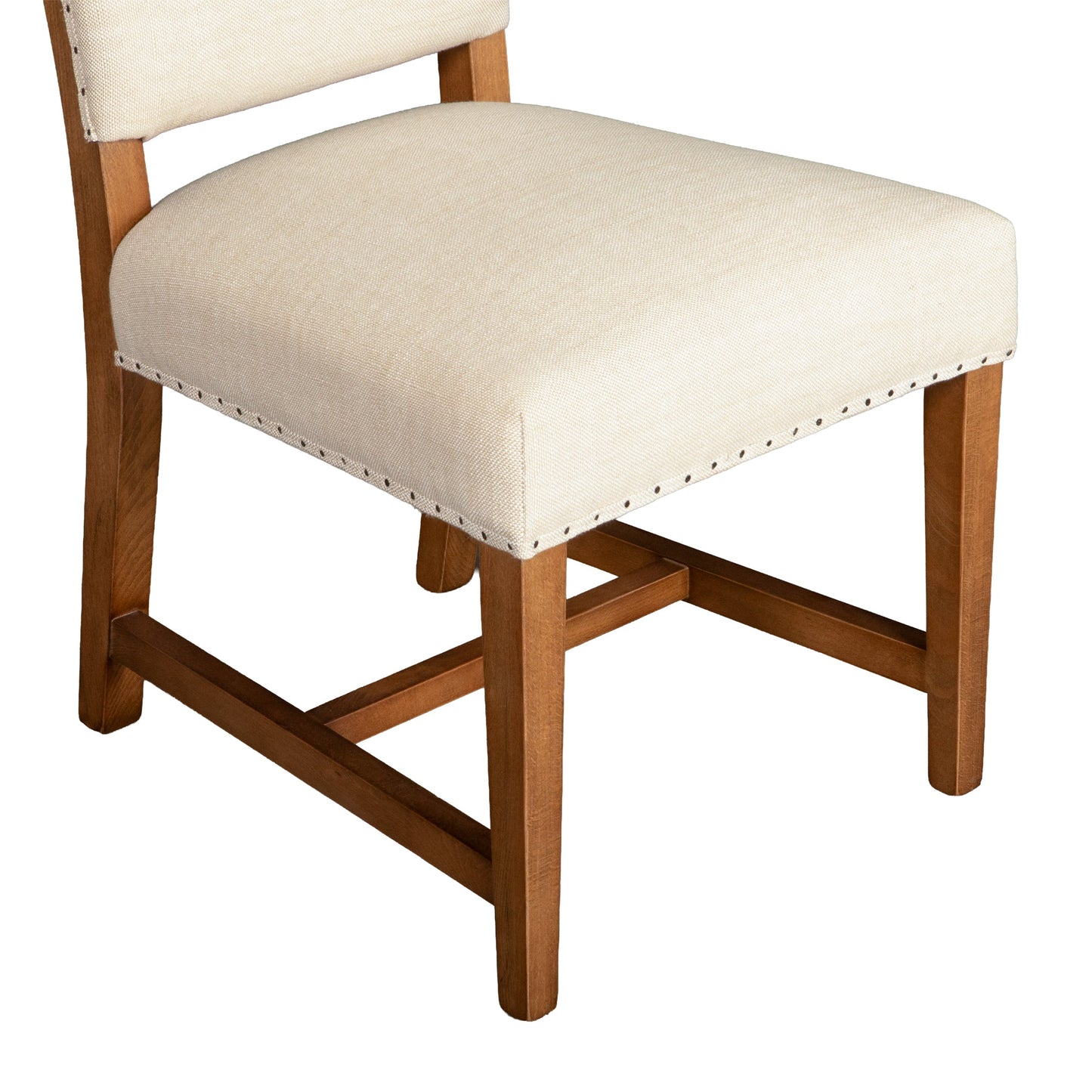 21" Natural Linen Dining Chair