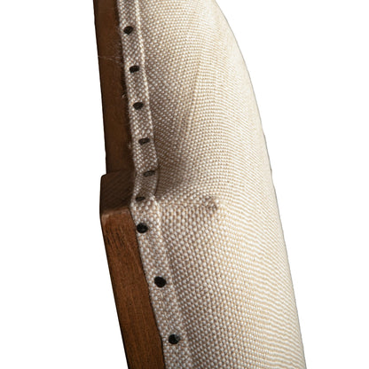 21" Natural Linen Dining Chair