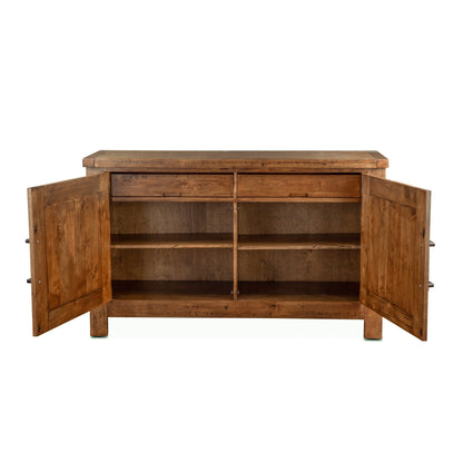 66" Earth Finish Birch Wood Buffet