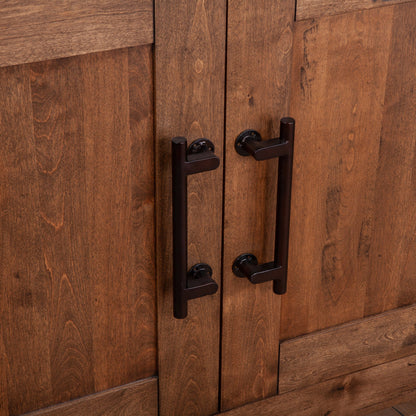 66" Earth Finish Birch Wood Buffet