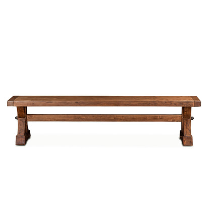 82" Earth Finish Birch Wood Bench