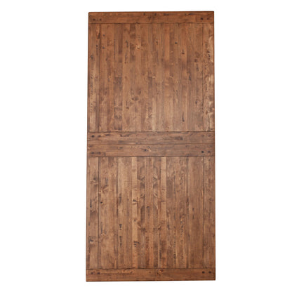 100–144" Earth Birch Wood Extension Dining Table