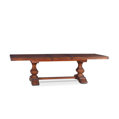 88" Chestnut Wood Dining Table