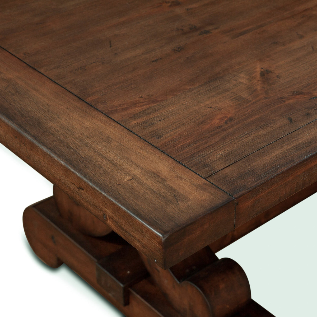 108" Chestnut Wood Dining Table