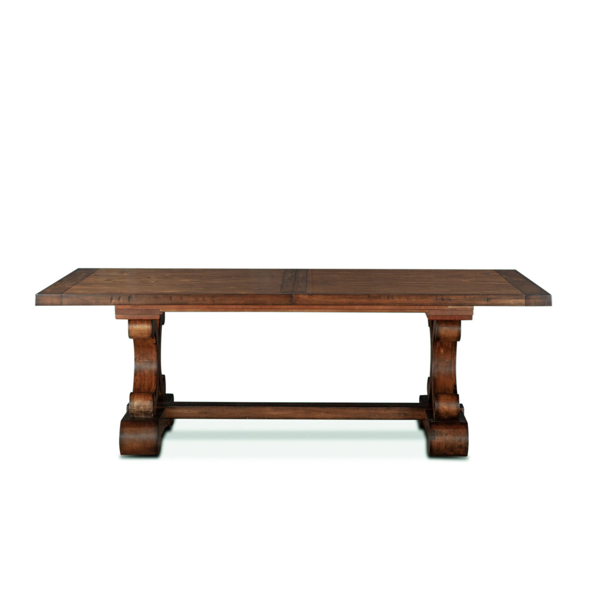 88" Chestnut Wood Dining Table