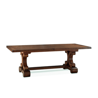 88" Chestnut Wood Dining Table