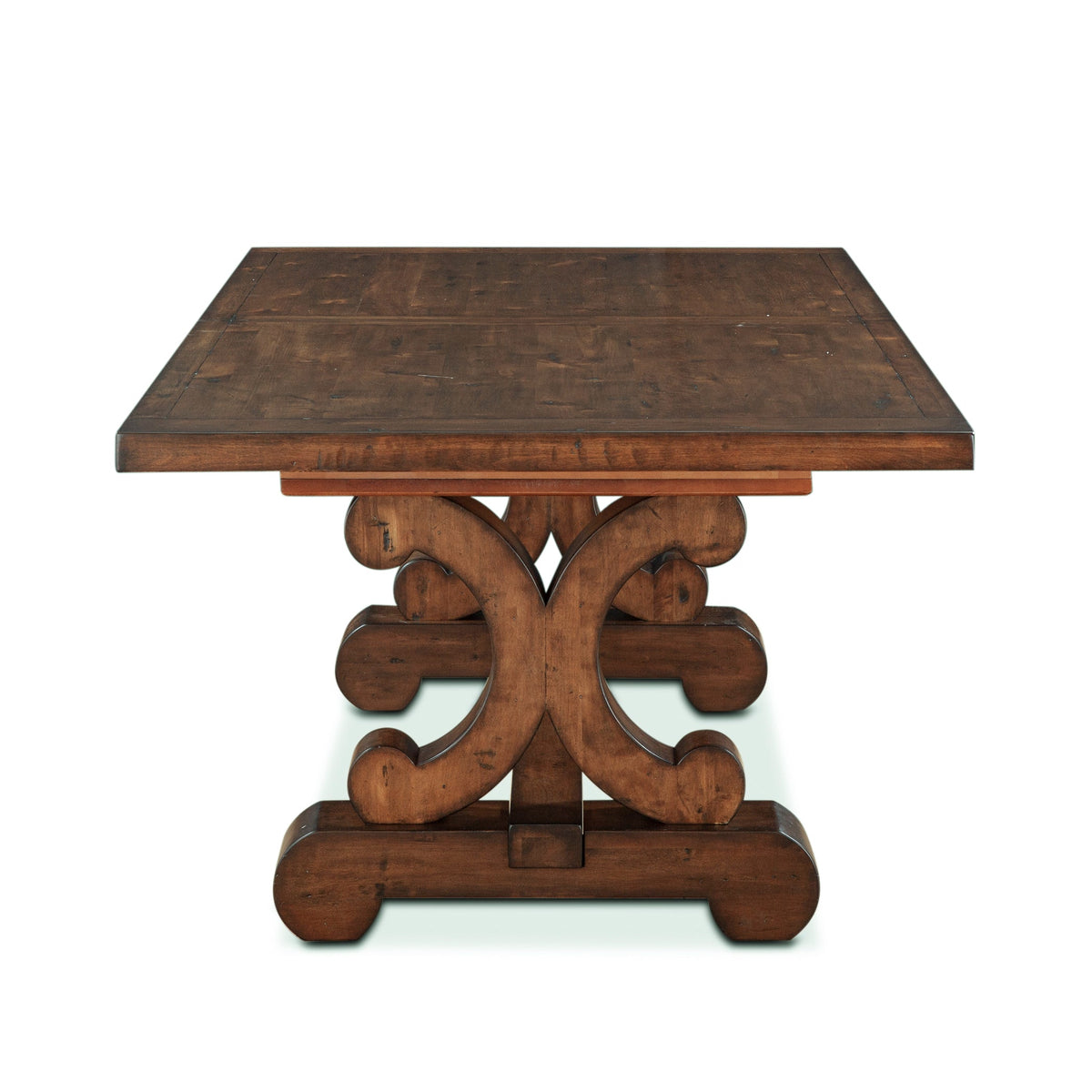 88" Chestnut Wood Dining Table