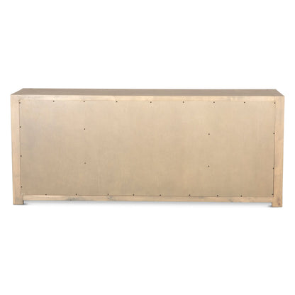 80" Gray Birch Wood Sideboard